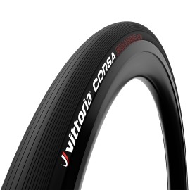 Vittoria Corsa Graphene 2.0 - Race Road Bike Tire - Foldable Bicycle Tires for Competition (700x25c, Full Black)