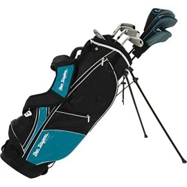 Ben Sayers Unisex M8 Golf Package Set Turquoise Includes 8 x Golf Clubs, Golf Stand Bag and Accessories