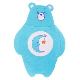 Kids Care Bears Bedtime Bear Sleeping Bag, Blue Care Bear Slumber Bag, Soft Cozy & Warm Nap Mat for Boys & Girls ST