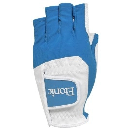 Etonic Golf Ladies LLH G-SOK Half Finger Multi Fit Glove (Closeout) White/Aqua Blue