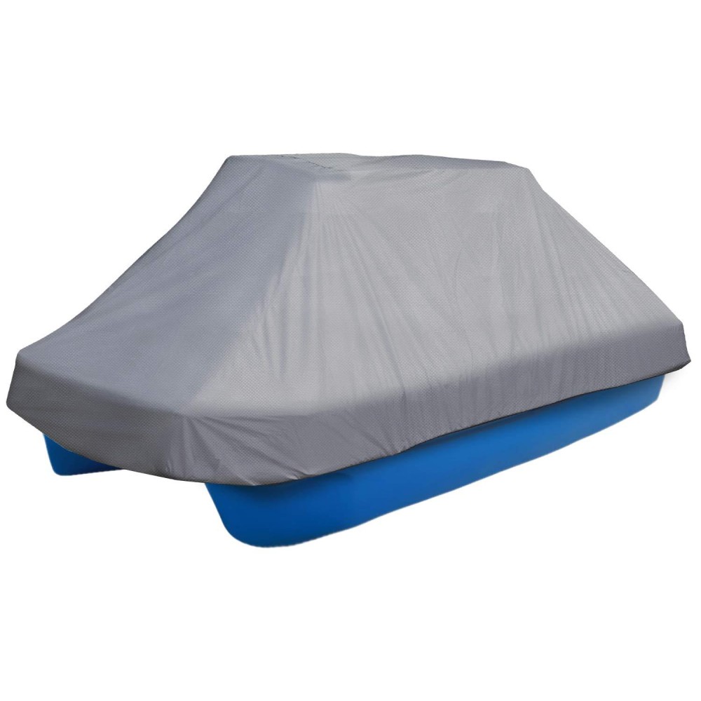 Leader Accessories Molded Pond Boat Cover Fits 8'-10'L Pond or Bass Boats (300D Grey)