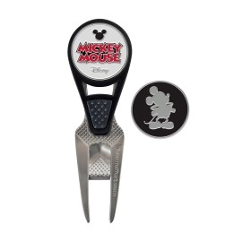 Team Effort Disney Mickey Mouse Golf CVX Ball Mark Repair Tool & 2 Ball Markers, Multi