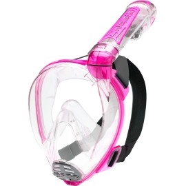 Cressi Duke Dry, Clear/Translucent Pink, S/M