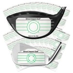 Combo Pack (100 Driver+100 Iron) Ultra-Thin Golf Impact Tape for Accurate Swing Analysis and Shot Feedback by Direct Impact Golf