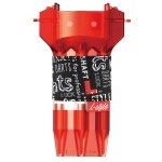 LSTYLE Dart Case: Krystal One Hard Plastic Dart Set Holder for Soft Tip and Steel Tip Darts - Red with Jacket and Clear Joint