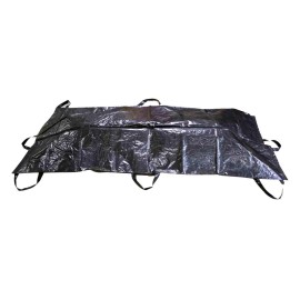 Primacare CSBB-3201 Body Bag Stretcher Combo, with Side Handles, Outdoor Camping Sleeping Hiking Pouch Polyethylene Cadaver Disaster, Black, 90 in. x 36 in., (Pack of 12)