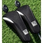 BIG TEETH Golf Hybrid Head Covers Set Headcovers Utility UT Club Protector Meshy with Interchangeable Number Tag (2 Pcs)