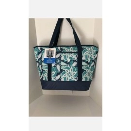 California Innovations 12 Gallon Insulated Mega Blue Pattern Bag: for Frozen Food, Perishables and Hot Food (Blue)