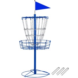 Topeakmart 12 Chain Disc Golf Basket Target Golf Practice Set for Outdoor Indoor