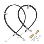 2PCS Club Car Precedent 2004+ Brake Cable Stainless Steel Core Driver & Passenger Side and 2018-up Tempo G&E Golf Cart
