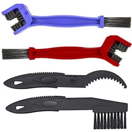 MMOBIEL 4 x Motorcycle Bicycle Chain and Gears Brush Cleaner Maintenance Cleaning Tool