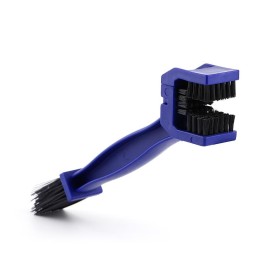 Professional Bike Chain Scrubber Cycle Brake Dirt Remover Tool, Motorcycle Bike Chain Cleaner Cleaning Brush Blue