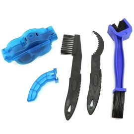 Magic&shell 1 Set Portable Bike Chain Cleaning Plastic Brush Tool Bicycle Cleaner Kit Chain Scrubber Bristle Brush Chain for Road Bikes Bicycle Cycling Mountain Bike