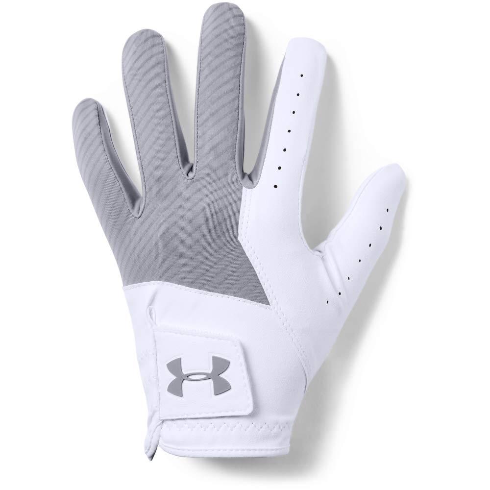 Under Armour Mens Medal Golf Gloves , Steel (035)/Steel , Right Hand Large