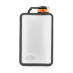 GSI Outdoors Boulder Flask- Rugged and Shatter-Resistant, Outdoor Hip Flask Non Metal, Graphite, 10 Fluid Ounces