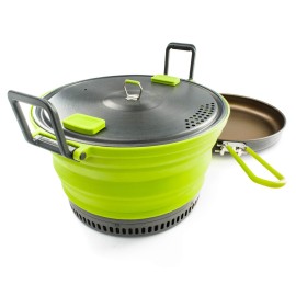 GSI Outdoors, Escape 3L Pot + Frypan, Green