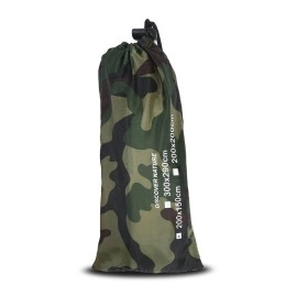 Keenso Camping Tarp, Portable Lightweight Camping Shelter Tent Tarp Camouflage Outdoor Rainproof Mat RainTent(2 * 2m)