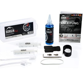 Borgen Magura Bleed kit for Hydraulic disc Brakes I Bike Brakes Service kit I Bleeding kit with Step-by-Step Instructions for The Perfect Bleeding of The Brake
