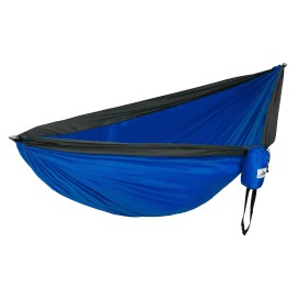Direct Outdoors Hammock Camping Double Hammock with Tree Straps Outdoor Backpacking Survival & Travel Hiking Camping Portable (Blue)