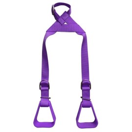 Showman Heavy Duty Purple Adjustable Nylon Little Buddy Helper Kids Stirrups