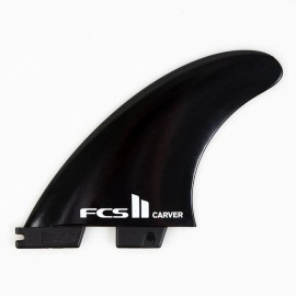 FCS II Performer Glass Flex Thruster Tri Fin Set - Medium - Black