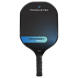 Paddletek Tempest Wave II Pickleball Paddle Professional Pickleball Paddles with Honeycomb Core, Carbon Fiber Surface, Graphite PolyCore & High Tack Performance Grip USAPA Approved