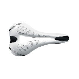 Selle Italia - Diva Gel Superflow, Women's Bike Gel Saddle with Extra Padding, Wide Seat, Anti-Vibration System and a Durable Frame - White