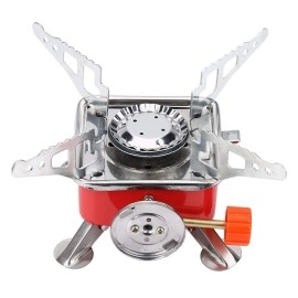 Mini Camping Gas Stove Foldable Backpack Stove Burner with Storage Bag for Outdoor Camping Hiking Cooking
