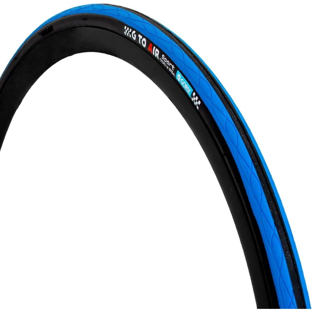 GORIX Road Bike Tire 70023C or 70025C or 70028C Cycling Bicycle (Gtoair) (70025c, BlackBlue(1 Tire))