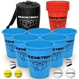 Bucket Ball | Beach Edition Combo Pack | Ultimate Beach, Pool, Yard, Camping, Tailgate, BBQ, Lawn, Water, Indoor, Outdoor Game - Best Gift Toy for Adults, Boys, Girls, Teens, Family
