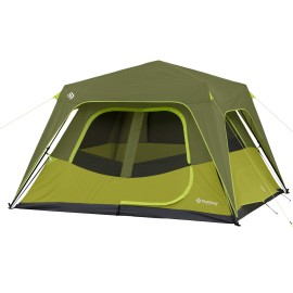 Outdoor Products Camping Tent - Instant Cabin Tent Easy Pop Up 6 Person Tent Best Family Tent for Camping, Hiking, & Backpacking