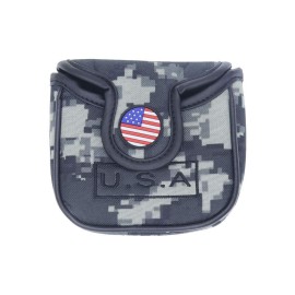 HISTAR USA Golf Green Camouflage Square Mallet Putter Head Cover for Taylormade Odyssey