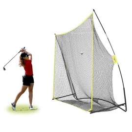 PodiuMax 10x7ft Golf Hitting Net Driving Range for Backyard & Indoor Also Suitable for Soccer, Baseball, Softball Practice with Carrying Bag (Hitting Net)