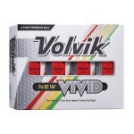 Volvik Vivid Golf Balls - Matte Red, Dozen