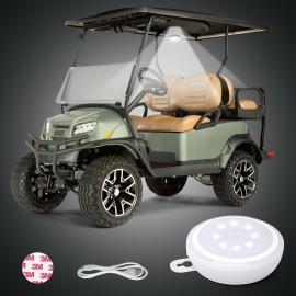 10L0L Golf Cart Dome Light Universal Mini Touch Super Bright Golf Cart Roof Lights Wireless USB Rechargeable Lighting