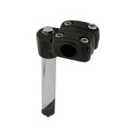 Alta Bicycle Steel 4 Bolt Alloy BMX Quill Stem,Multiple Sizes & Colors. (Black, 22.2mm)