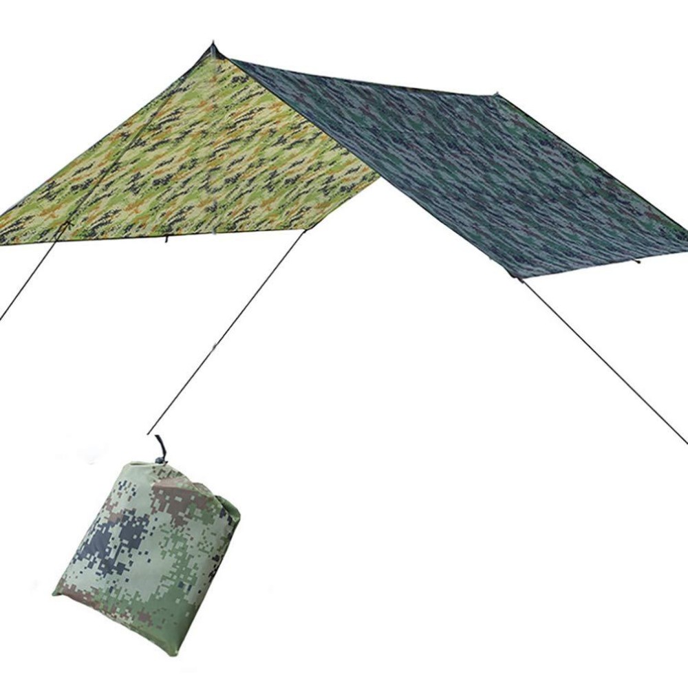 LIOOBO Outdoor Tent Tarp Camping Tent Canopy Waterproof Tent Rain Fly Cover for Outdoor