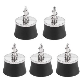 FASTROHY 5 Pcs Golf Ball Pick Up Retriever Sucker Tool Suction Cup for Putter Grip Golf Training Aids, Black