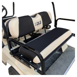 10L0L Golf Cart Rear Seat Cover Fit Most Club Car EZGO,Machine Washable Soft Breathable Warmer Back Seat Covers Set for Cushions and Backs, Black/Grey/Red/Beige (Size: XS)
