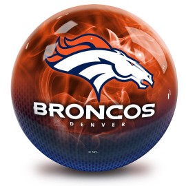 Denver Broncos NFL On Fire Bowling Ball 15lbs