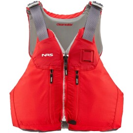 NRS Clearwater Kayak Lifejacket (PFD)-Red-L/XL