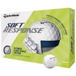 TaylorMade Soft Response Golf Ball, Red, Dozen ,Large