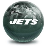 New York Jets NFL On Fire Bowling Ball 14lbs