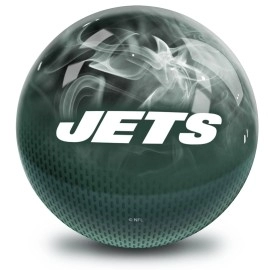 New York Jets NFL On Fire Bowling Ball 14lbs