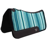 CHALLENGER Horse Saddle PAD Western Contoured Fleece Padded Turquoise 39RT08TR