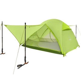 ATEPA 2-3 Person Camping Tent Lightweight Waterproof Windproof Tent with Rainfly, Vestibule, Easy Set Up for Family Outdoor Camp Backpacking Hiking Mountaineering Travel, Green
