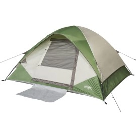 Wenzel Jack Pine 4 Person Dome Camping Tent for Car Camping, Traveling, Festivals, and More