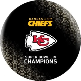 Strikeforce Bowling Officially Licensed NFL Super Bowl LIV Champs Kansas City Chiefs Black Undrilled Bowling Ball (14)