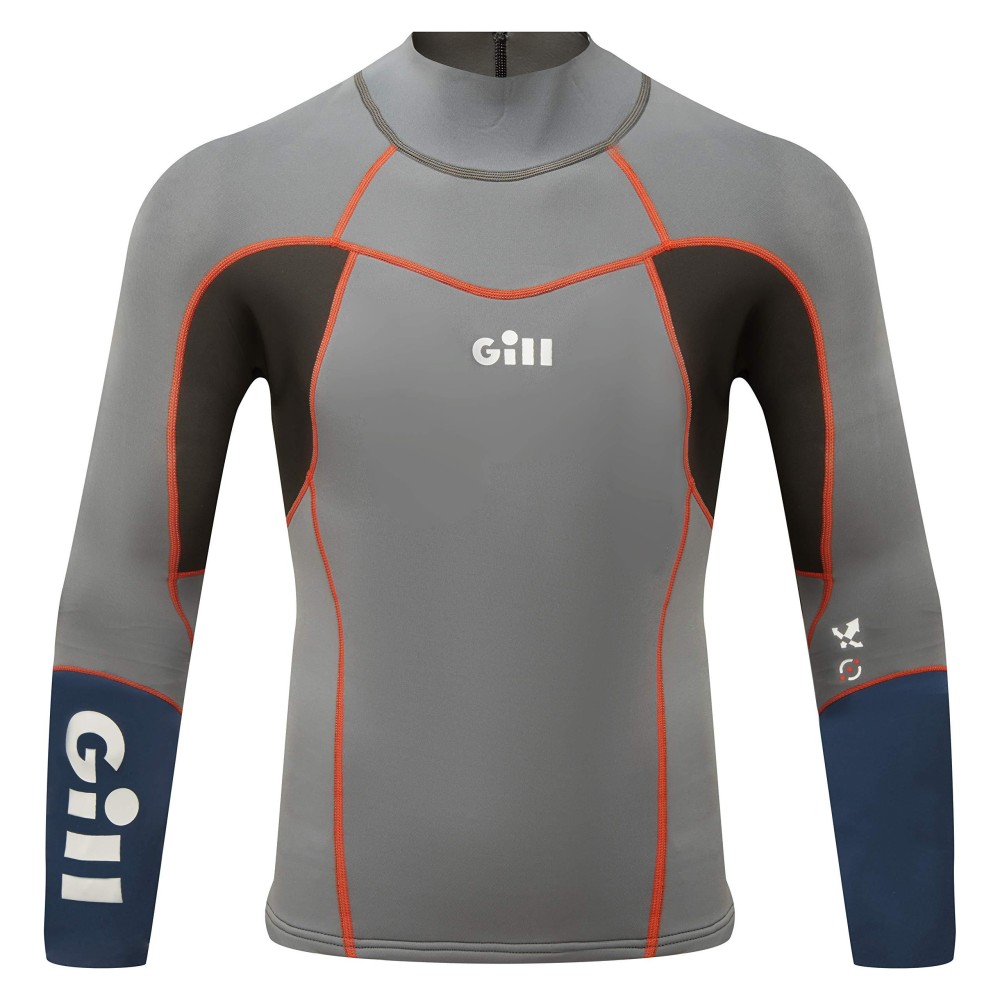 Gill Mens Zenlite Neoprene Top Ideal for Watersports, Sailing, Boardsports, Stand Up Paddleboard, Kayaking, Windsurfing Steel Grey