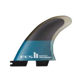 FCS II Performer PC Quad Rear Fin S Blue